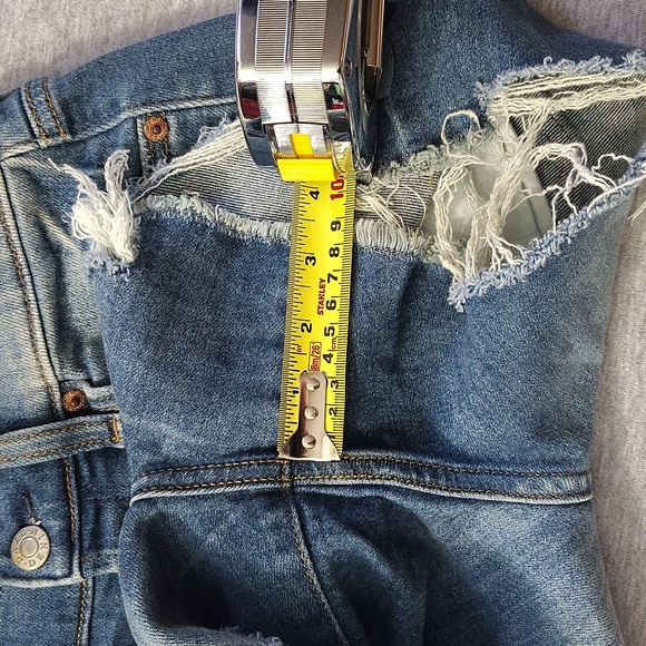 Denim Blue Distressed Women Shorts DAZE FRAYED - Picture 13 of 15